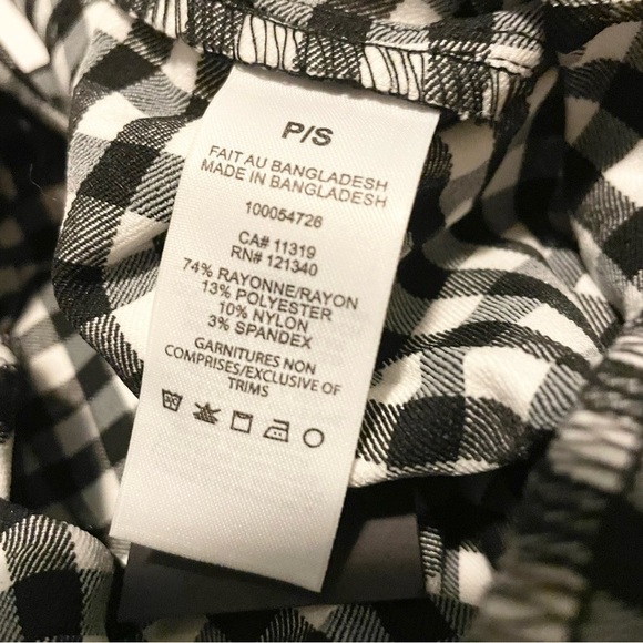Dynamite Black and White Checkered Pants Womens Size Small - Picture 7 of 16